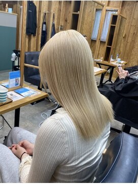 アフターニュース 新潟(afternews) ホワイトブロンド/ダブルカラー/ケアブリーチ/髪質改善/新潟