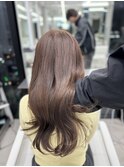 ブリーチなし◆明るめ透明感カラーミルクティーブラウン