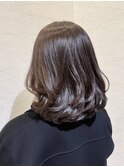 ヘアドネーション/オーガニック透明感自然色/アイロン仕上げ