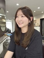 ヴィヴカウンター(VIVE counter)&nbsp;オリーブベージュ、ぱっつんシースルーバング