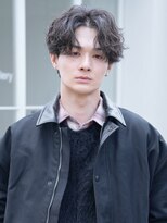 テン 心斎橋(tenn.)&nbsp;心斎橋シャドウパーマメンズマッシュウルフカット波巻きパーマ