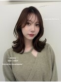 ダークパープル/ナチュラルショート/ミルクブラウン/夏/梅田