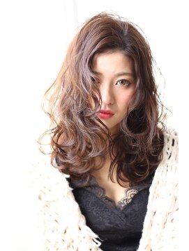 エンリエド(ENLIED) ENLIED☆とろみカラーの大人かわいいセンターパートふわミディ