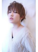 丸みショート・ヘルシーレイヤー・耳かけ・大人かわいい