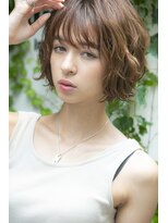 ミエルヘアーエスト 新宿店(mielhair est)&nbsp;くせ毛風外ハネショートボブ