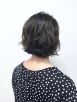 ヘアートルウィ(HAIR Tleu'i) 切りっぱなしボブ　グレイカラー