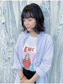マロンベージュ/ニュアンスマッシュ/逆三角/卵型／丸型