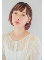 ガリカ 横浜(Gallica) ピンクアッシュ/大人かわいいコンパクトボブ/大人ショート<横浜>