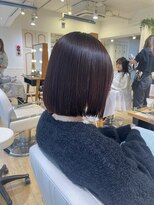 ネオリーブ チロル 横浜西口店(Neolive CiroL.)&nbsp;ボブ 美髪縮毛矯正 ぷつっとボブ 韓国ヘア