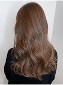 ふんわりカールヘルシースタイルルーズヘアショコラアッシュ