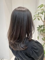 ザックギンザ(ZACC ginza)&nbsp;透明感グレージュ/ミディアムレイヤー/ワンカール