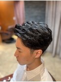 メンズニュアンスパーマ/ナチュラルパーマ〈理容室〉