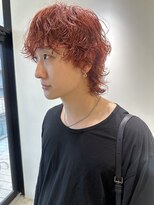 ホロ(hollo)&nbsp;暖色パーマメンズブリーチパーマ