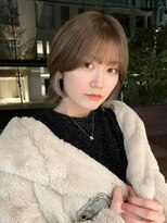 ノラ ヘアーサロン(NORA HAIR SALON)&nbsp;ナチュラル小顔前髪あり後れ毛サイドバング結べるボブくびれヘア