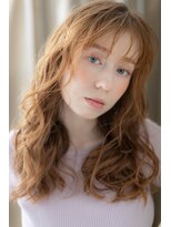 モッズヘア 上尾西口店(mod's hair) アプリコットオレンジハイライトフェミニンロングY上尾10代20代