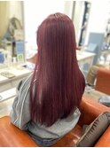 ダブルカラー×チェリーピンク