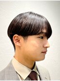 メンズ/韓国風シースルーマッシュ/刈り上げ