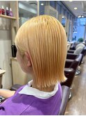 切りっぱなしボブ×抜きっぱなしブロンド