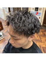 シャル 八王子(shalu)&nbsp;ショートアップバング＋ツイストパーマ