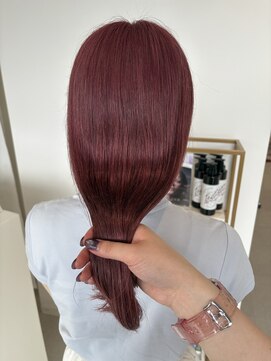 コト 福井大和田店(coto) 福井/大和田/チェリーレッド/ブリーチ/暖色カラー