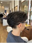 メンズセンターパート×30代大人モード