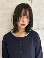 ヨーク(YOKE)&nbsp;【YOKE】レイヤーボブ顔周り前髪ナチュラルブラウンミディアム