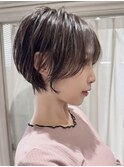 くびれショート　ココアブラウン　透明感カラー　大和八木