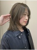 オリーブグレージュ20代ブリーチなし