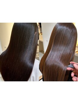 《名駅徒歩7分》髪にドラマを。新世代の縮毛矯正で感動の仕上がり、扱いやすさを実現♪