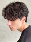 銀座ルーズパーマシャドウパーマニュアンスパーマメンズマッシュ