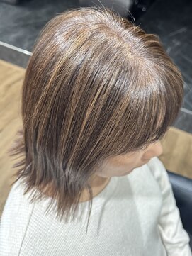 ハピネス クローバー 八木店(Happiness CLOVER) インナーカラーボブイヤリングカラーショートナチュラルボブ30代