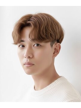 【フェザーパーマ×ダークグレージュ】大人のニュアンスマッシュ