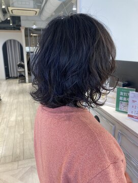 シェノン 赤羽店(CHAINON) アゴしたボブウェーブパーマデジパで簡単スタイリング朝楽ヘア