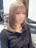 インク サカエ(inq sakae)&nbsp;ケアブリーチ2回/ハイトーンミルクティーカラー