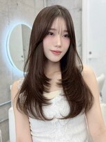 アイヴィ 表参道(IVY)&nbsp;ハッシュカットミディアムレイヤーワンホンレイヤー顔周りカット