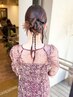 お呼ばれヘアセット＋前髪カット［ヘアメイク/ヘアアレンジ/目黒駅/目黒］