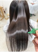 白髪染め×つるりんちょ髪質改善カラー