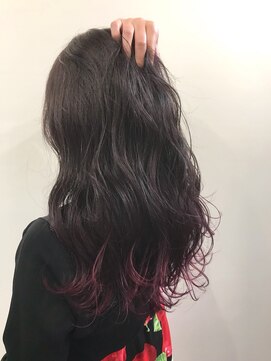 ラフューネ ヨコハマ(Raffune Yokohama) 裾カラー☆トワイライトボルドー