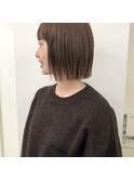 【LA PENSEE】切りっぱなしボブ×オレンジブラウン