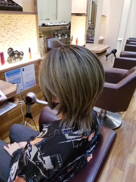 ブレス バイ ファースト 大和吉岡店(Breath by first) NEOマッシュウルフ×ハイグレージュ【stylist西條】