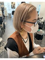 ココ 原宿(KOKO)&nbsp;【GUEST_STYLE】Smoky Beige       #Aラインボブ#マロンベージュ