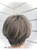 ショート×グレージュ