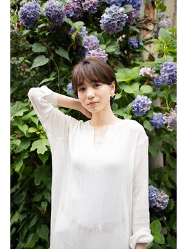 マグノリア オモテサンドウ(MAGNOLiA Omotesando) マロンベージュで柔らかニュアンスマッシュショート・・担当KAYO