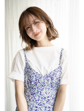 マグノリア オモテサンドウ(MAGNOLiA Omotesando) イヤリングカラーがポイント♪ニュアンスボブヘア・・・HINATA