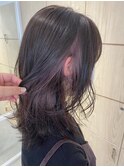 【インナーカラー】カシスバイオレットで愛されカラー♪10代20代
