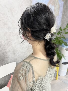 コーパル(copal) お呼ばれ☆ヘアセット 編みおろしスタイル