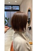 ●crenierで作る外ハネミニボブのアッシュベージュ●