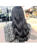 ブルーブラック　ブリーチなし　アディクシーカラー