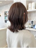 福山市美容院Caary人気 夏スタイル透明感パープルカラー