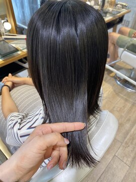 ネオリーブ チロル 横浜西口店(Neolive CiroL.) 縮毛矯正 酸性ストレート ボブ ショート